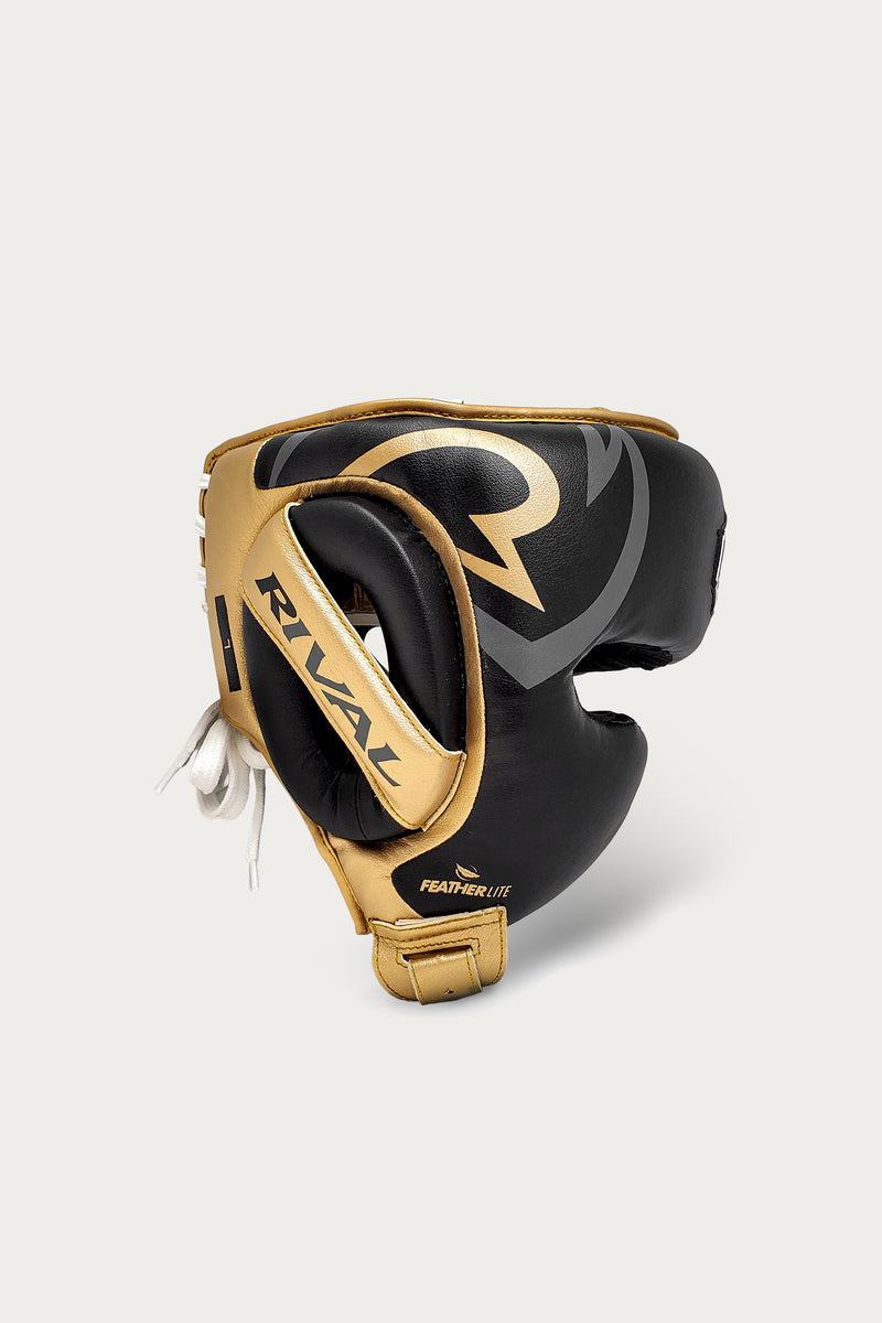 Rival(ライバル)RHG100 ヘッドガード/ホワイト×ゴールド RHG100 Professional Headgear – Rival Boxing Gear UK