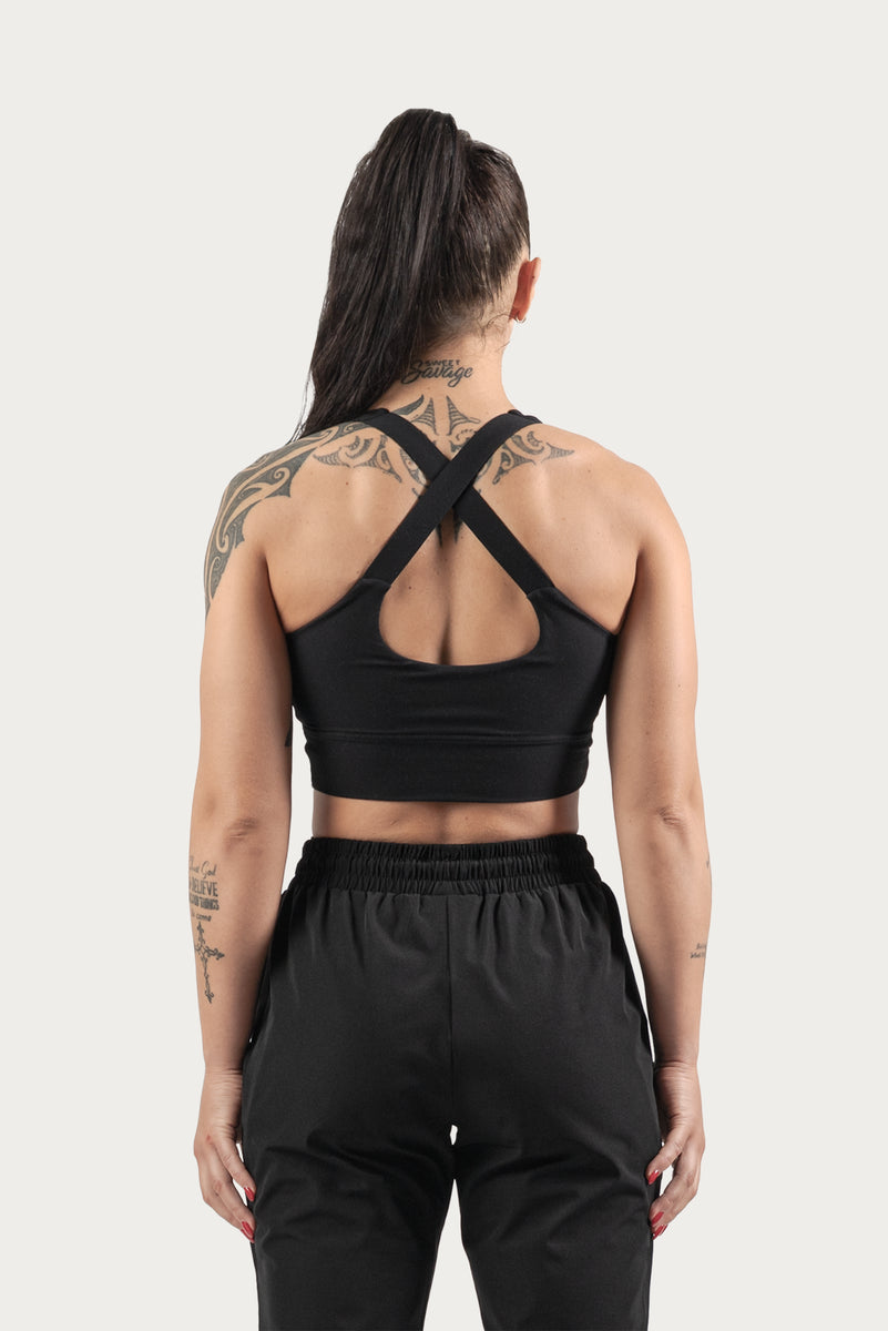Buttery Stretch Cross-Back Sports Bra – Rival Boxing Gear UK
