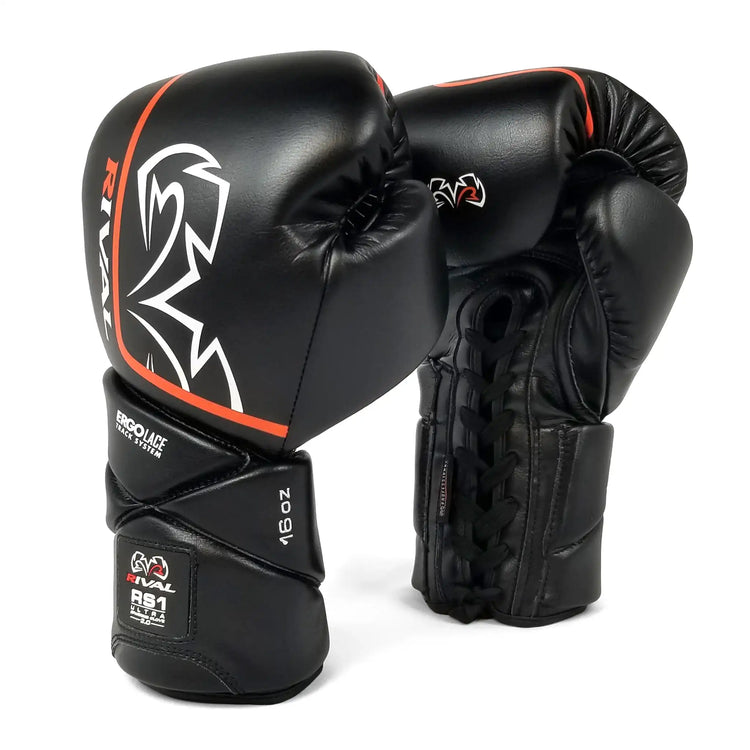 Rival boxing gloves lace up on sale